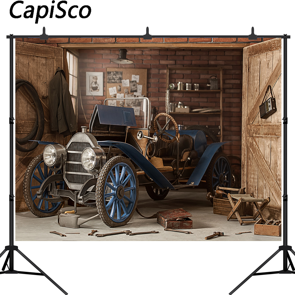 Workshop Tools Background - Capisco photography background retro car repairs