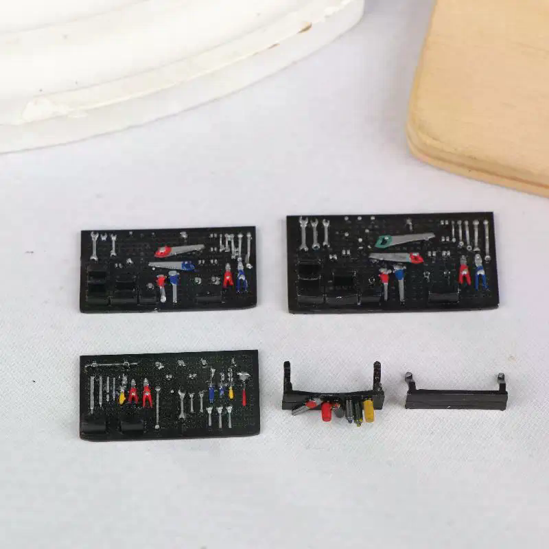 Workshop Tools Toy - 1/64 Diorama Car Repair Tool Pegboard