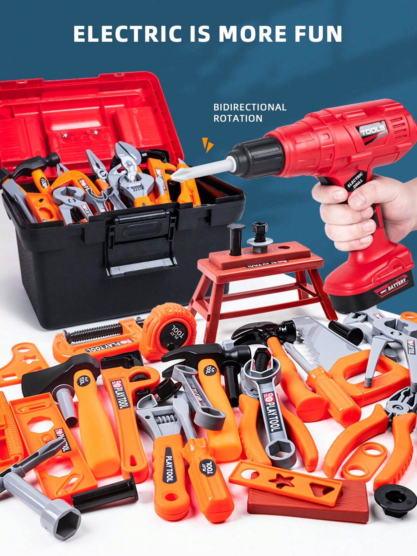 Workshop Tools Toy - Kids Pretend Tool Kit Educational Toys