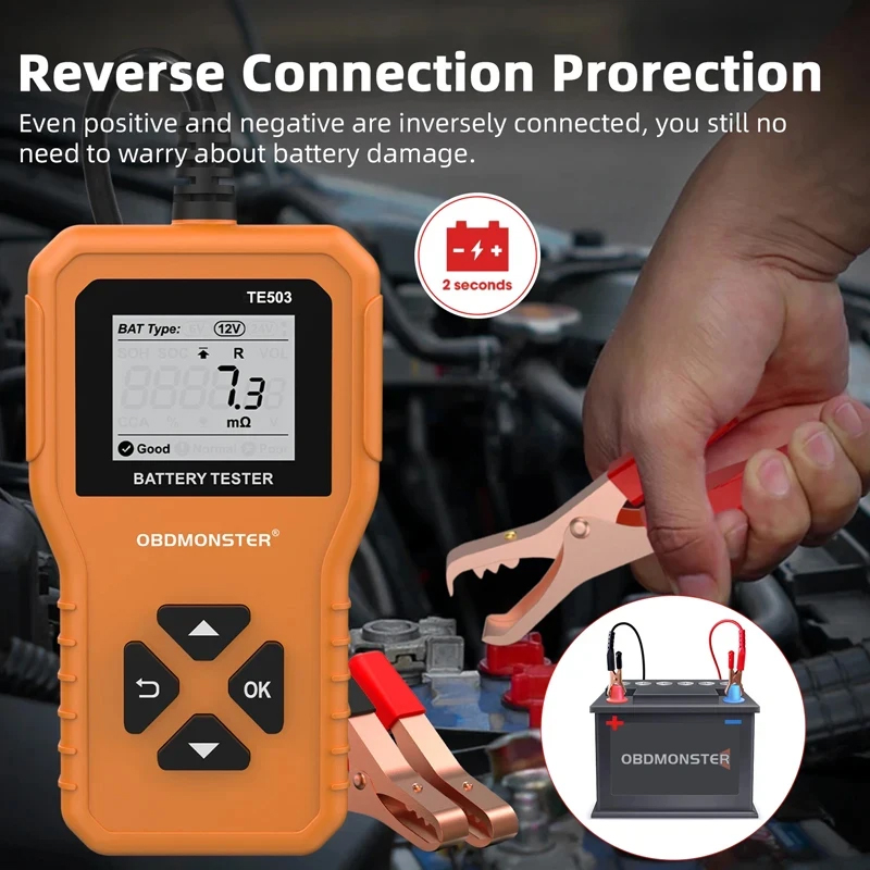 Workshop Tools Automotive - Car Battery Tester 100-2200 CCA Battery