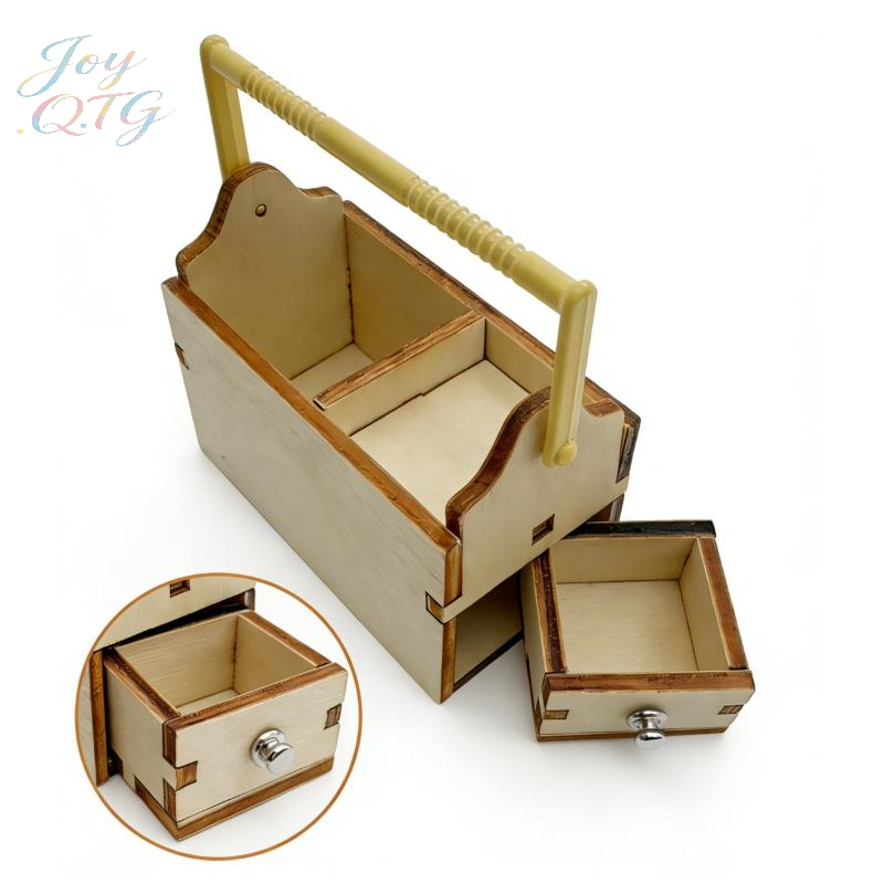 Workshop Tools Toy - Hot 1/12 Dollhouse Mini Wooden Toolbox