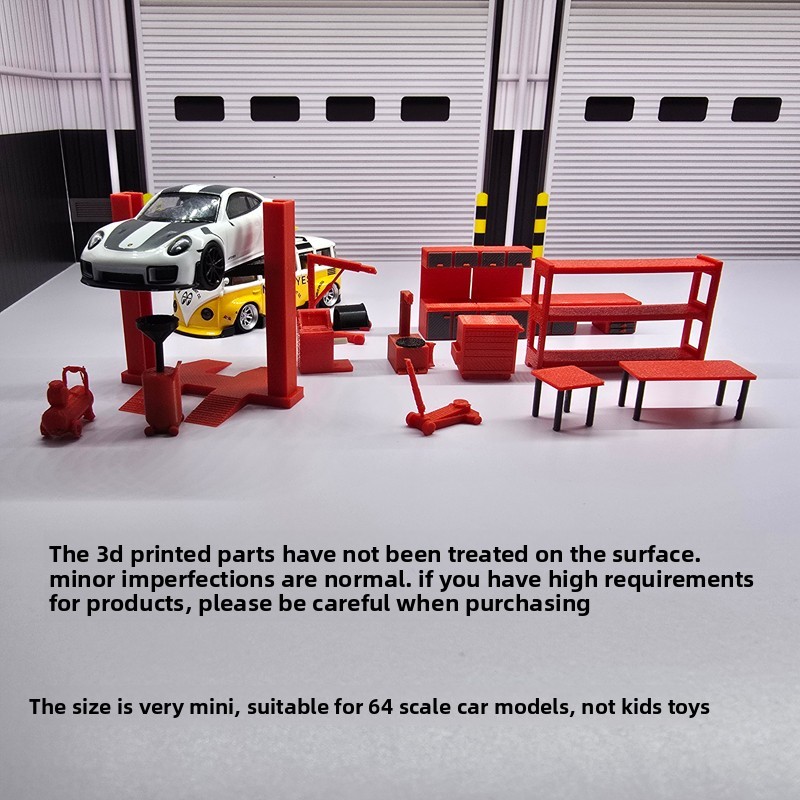 1: 64 Diorama Garage Repair To - Workshop Tools Toy recension och pris
