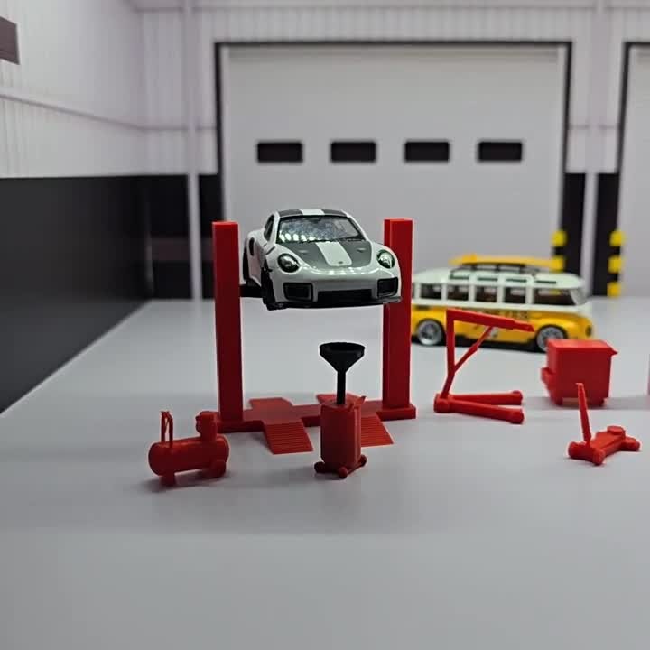 1: 64 Diorama Garage Repair To - Workshop Tools Toy recension och pris