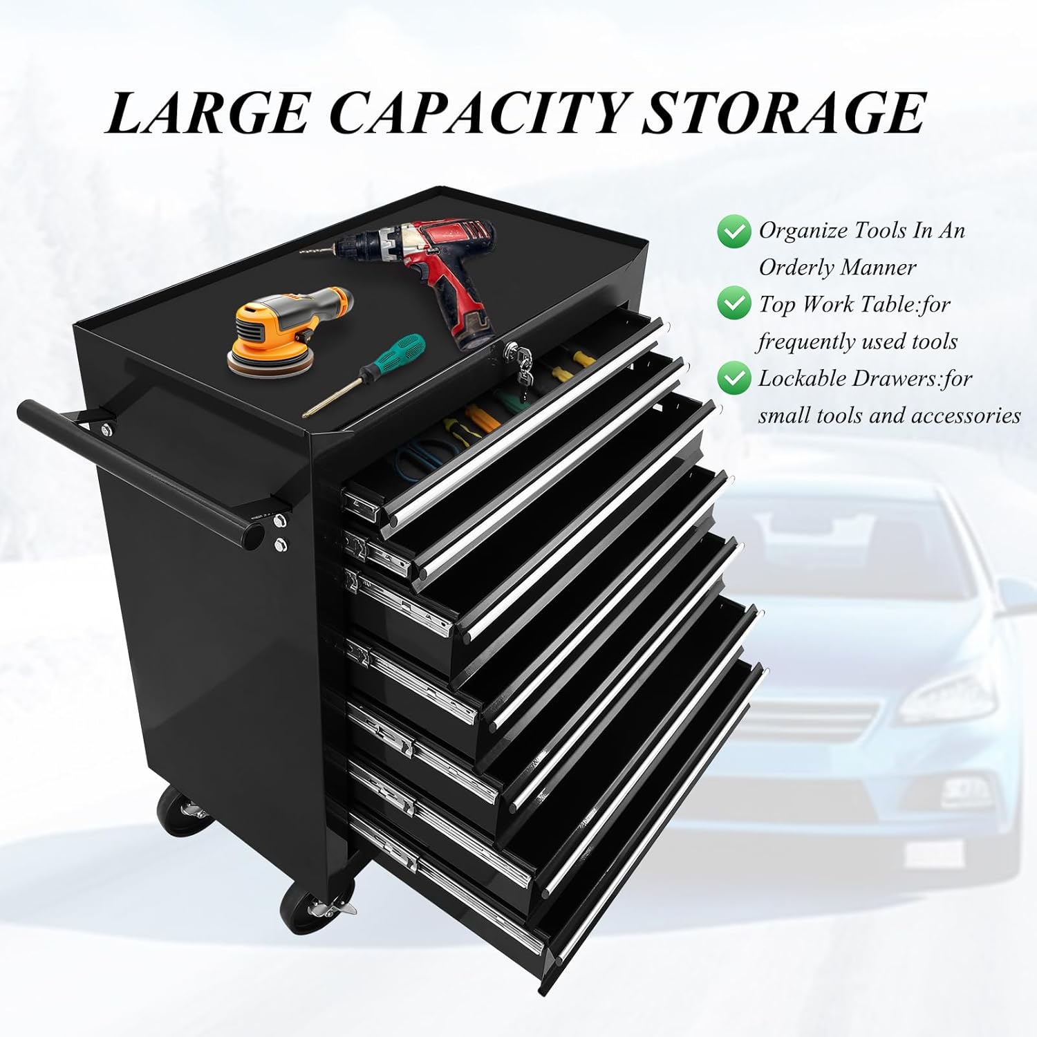 Wholesale 7-Drawer Metal Tool  - Workshop Tools Wholesale recension och pris