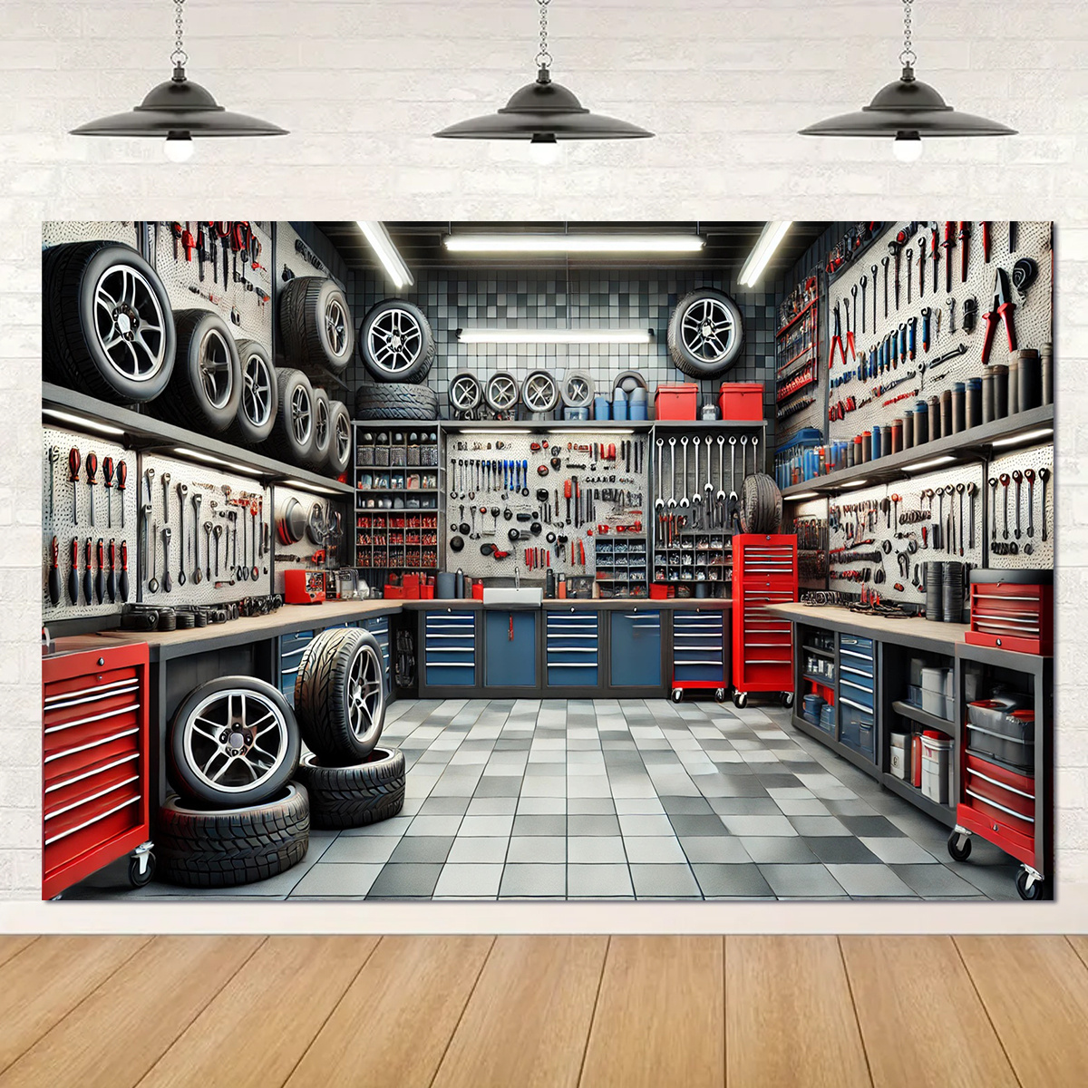 A polyester fiber garage tool  - Workshop Tools Background recension och pris