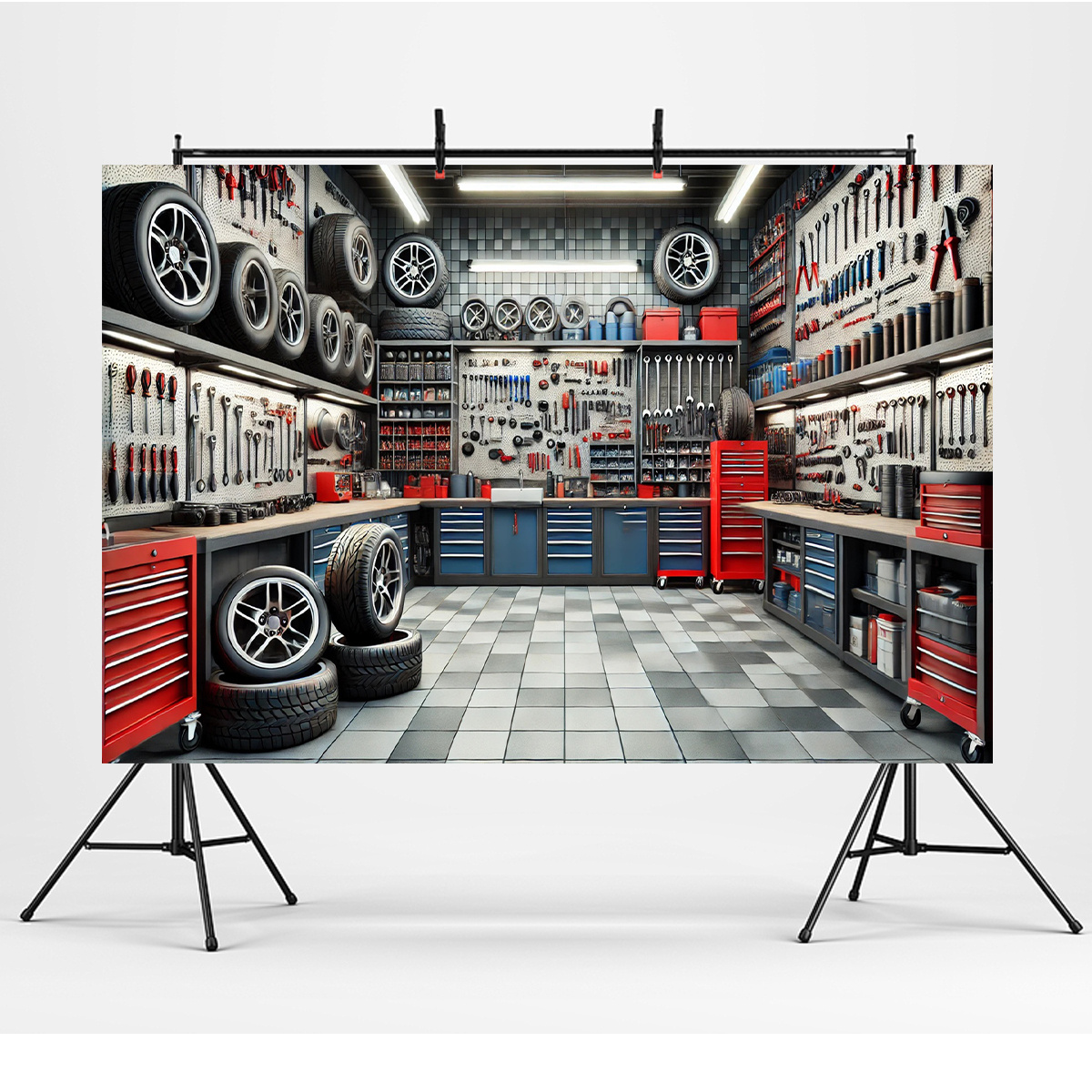 A polyester fiber garage tool  - Workshop Tools Background recension och pris