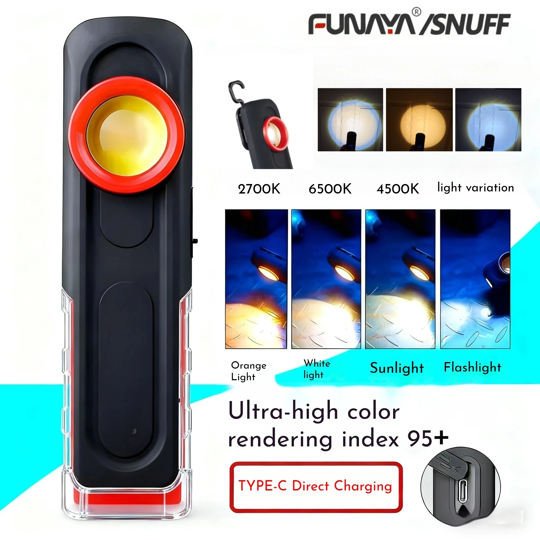 FUNAYA Portable Flashlight Car - Tools Workshop recension och pris