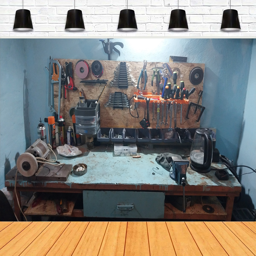 Photography Backdrop Modern Ga - Workshop Tools Background recension och pris