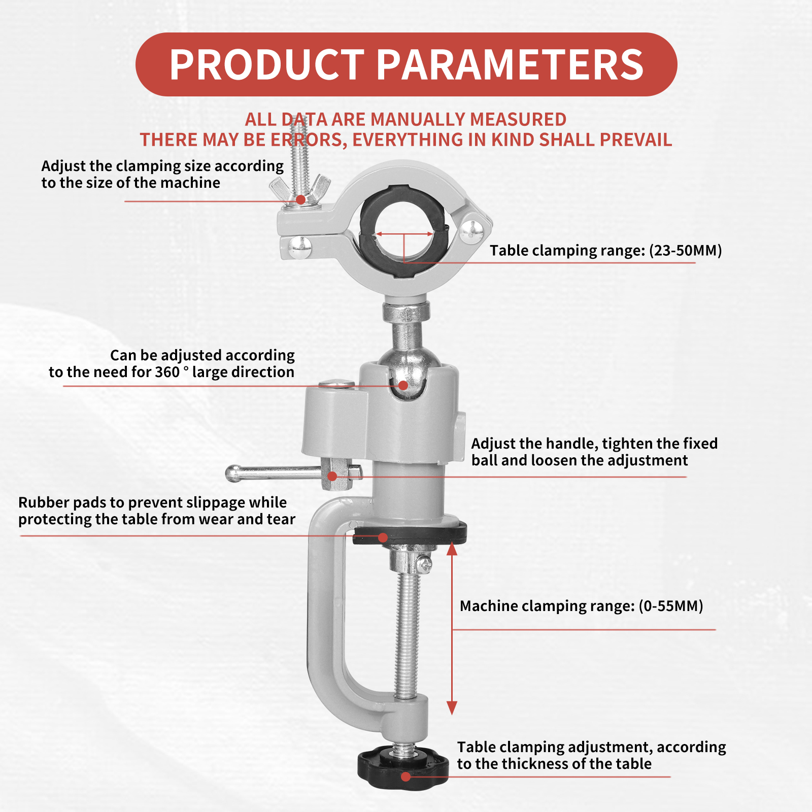 SI FANG 360 Degree Rotatable T - Workshop Tools Vice recension och pris