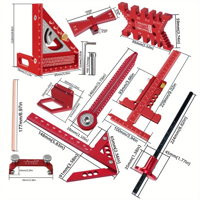 Workshop Carpenter Square Set  - Marking Tools In Workshop recension och pris