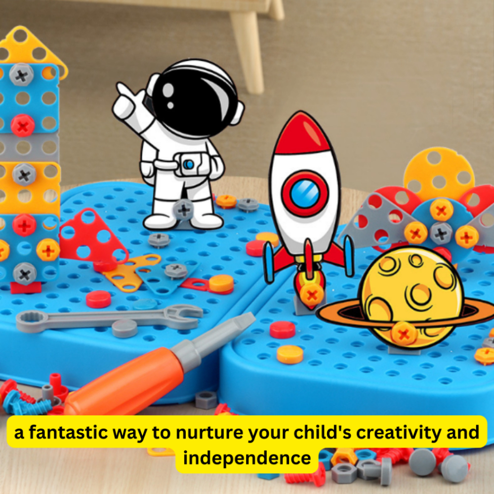 450Pcs Kids STEM Drill Set Cre - Workshop Tools Toy recension och pris