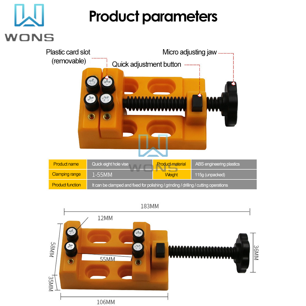 Quick Eight-hole Vise Fixed Cl - Workshop Tools Vice recension och pris