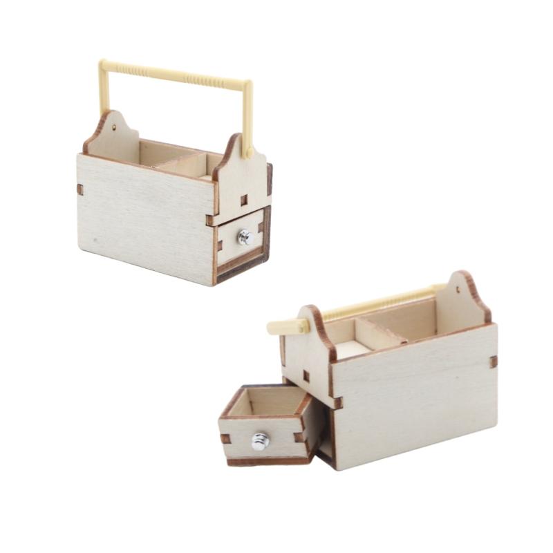 Hot 1/12 Dollhouse Mini Wooden - Workshop Tools Toy recension och pris
